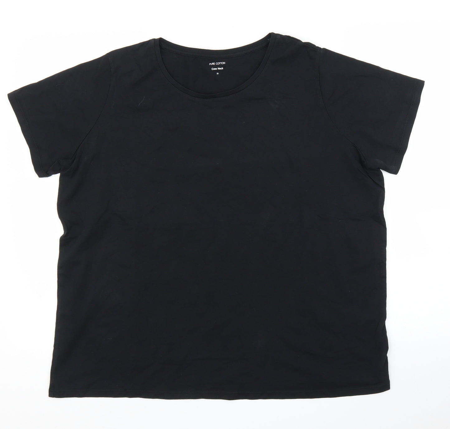 M&S Womens Black   Basic T-Shirt Size 20