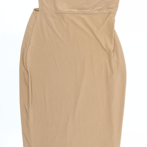 Missguided Womens Beige   Bodycon  Size 8