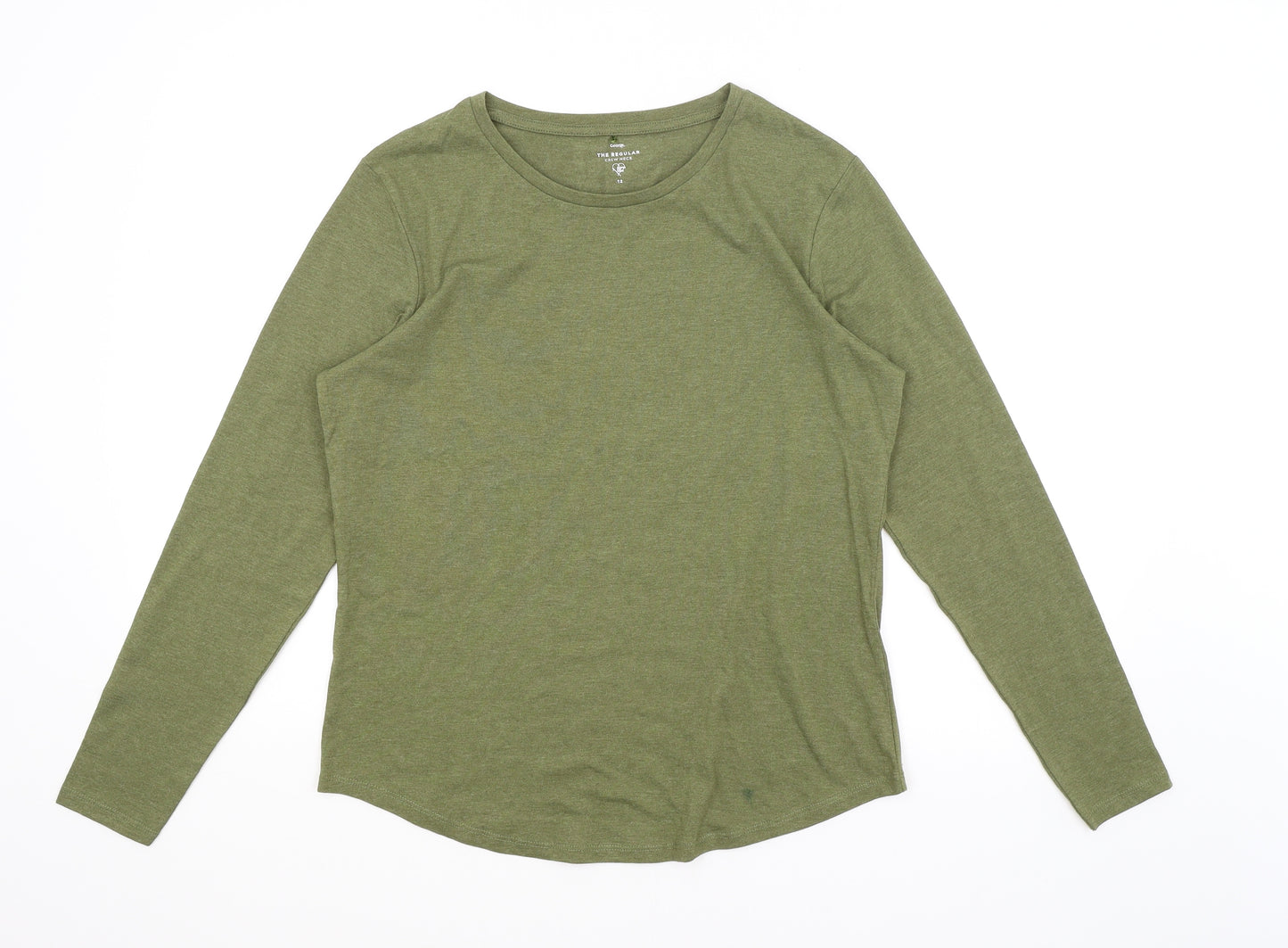 George Womens Green   Basic T-Shirt Size 12