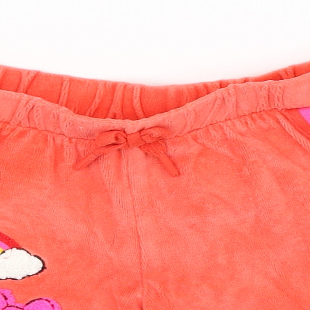 Disney Girls Red   Sweat Shorts Size 2-3 Years