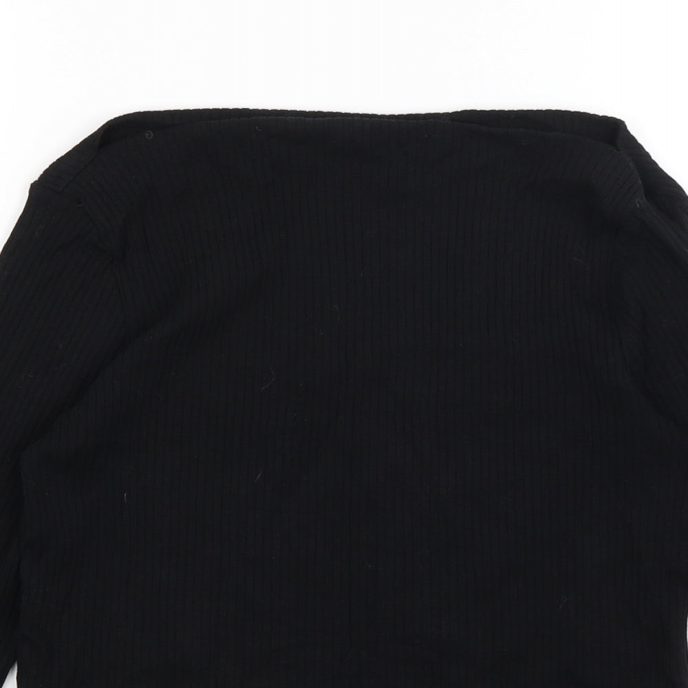 River Island Womens Black   Basic T-Shirt Size 12