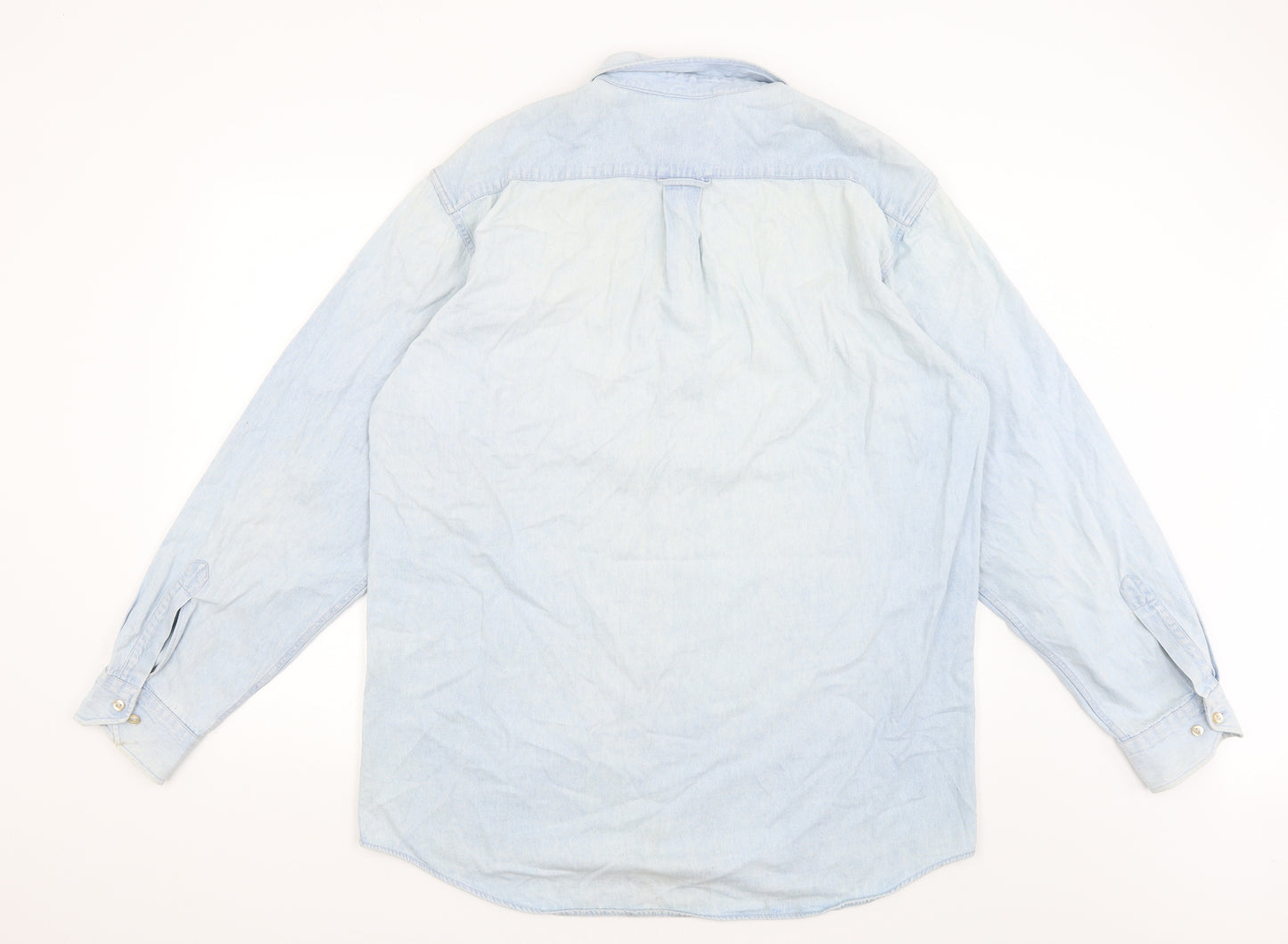 HUGO BOSS Mens Blue    Button-Up Size XL