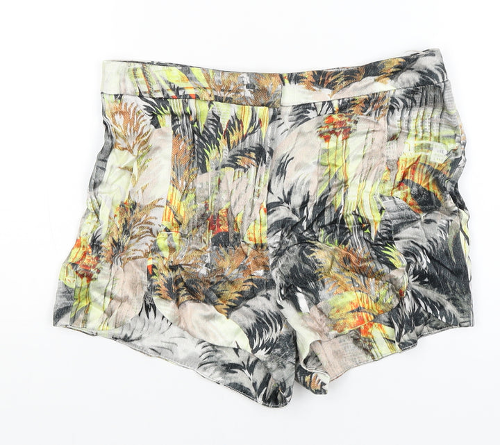 Topshop Womens White Hot Pants Shorts Size 8