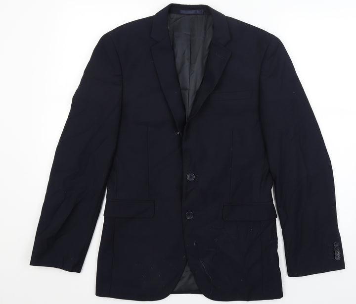 Cedar Wood State Mens Blue Jacket Blazer Size S