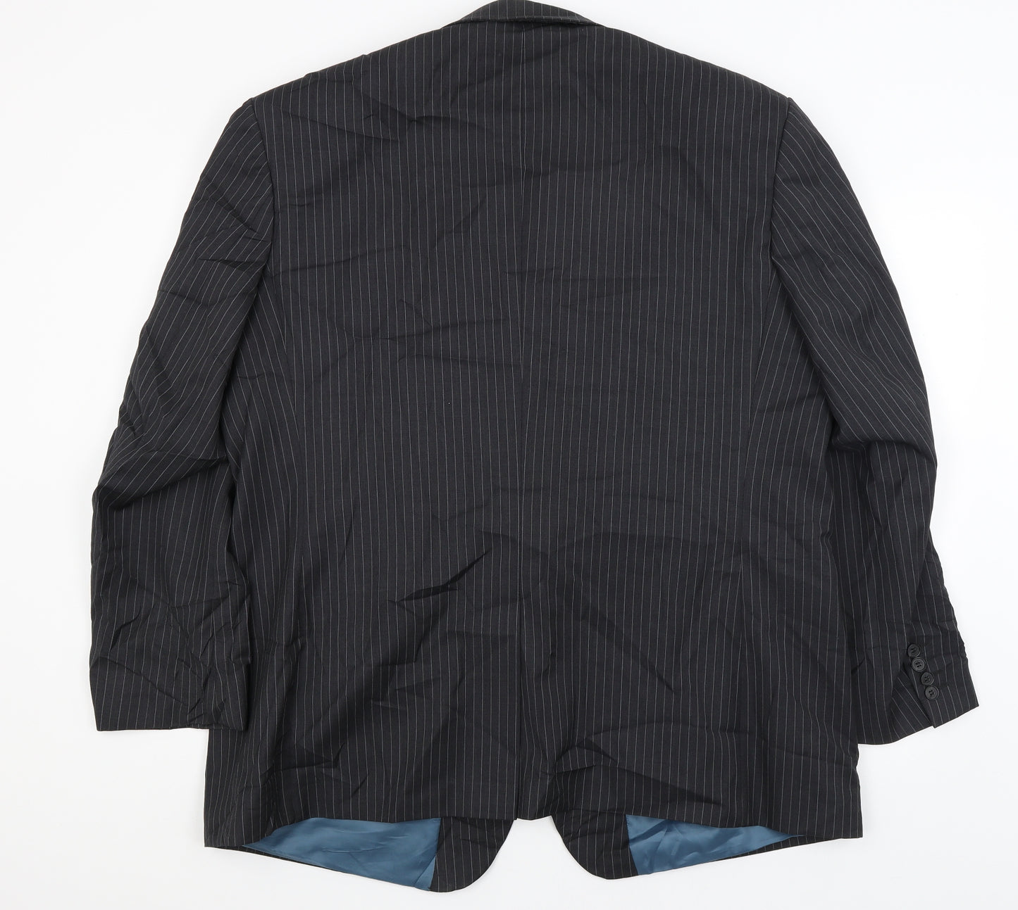 Centaur Mens Grey Striped  Jacket Blazer Size 2XL