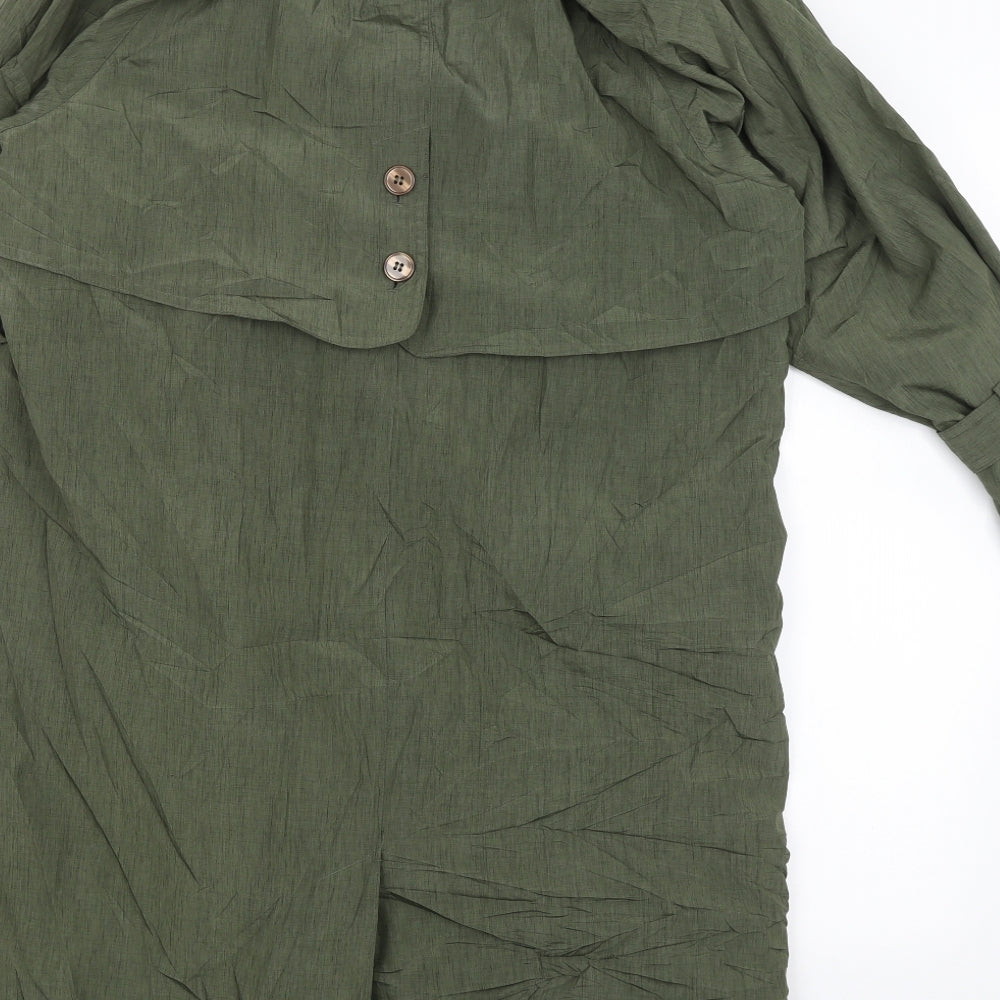 Savannah Womens Green   Overcoat Coat Size 12