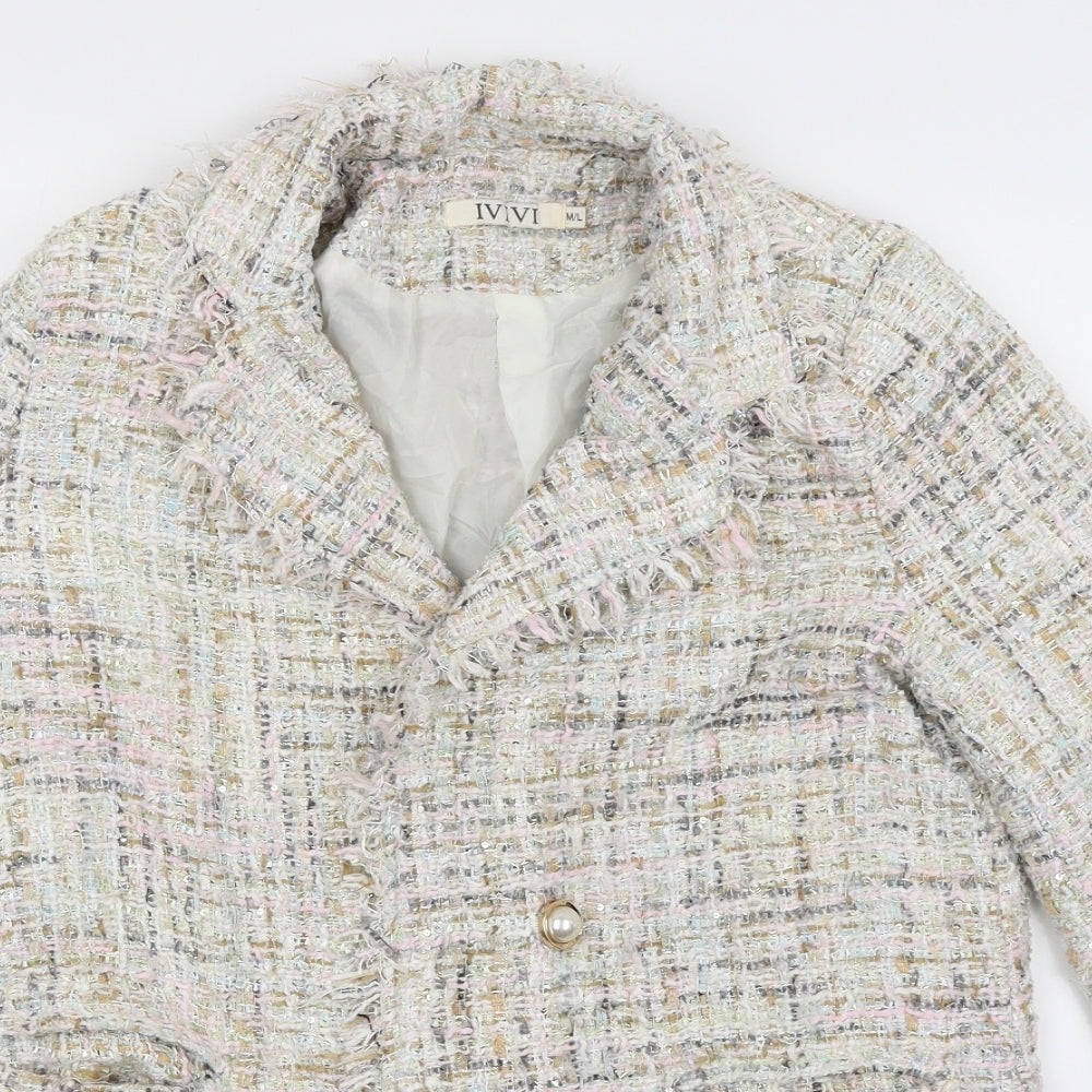 Ivivi Womens Ivory   Jacket  Size M