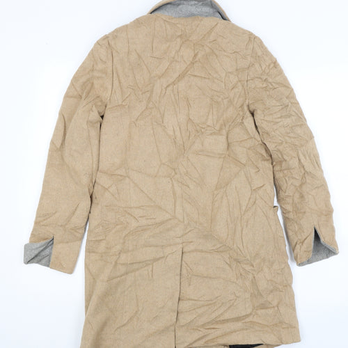 Dorothy Perkins Womens Beige   Overcoat Coat Size 8