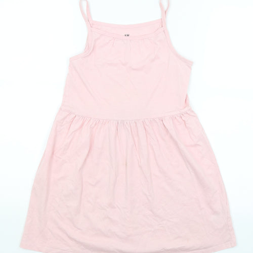 H&M Girls Pink   Fit & Flare  Size 9-10 Years