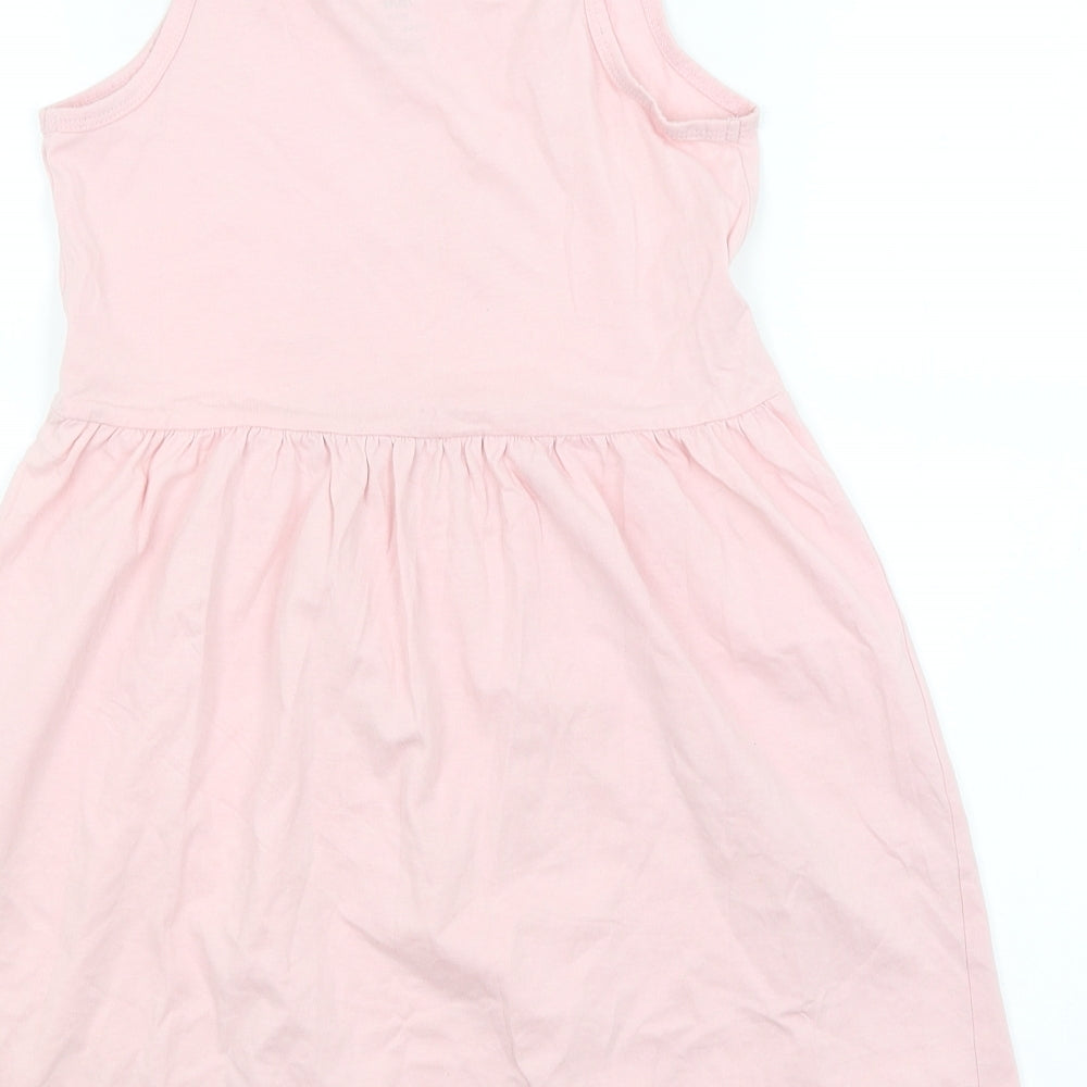 H&M Girls Pink   Fit & Flare  Size 9-10 Years