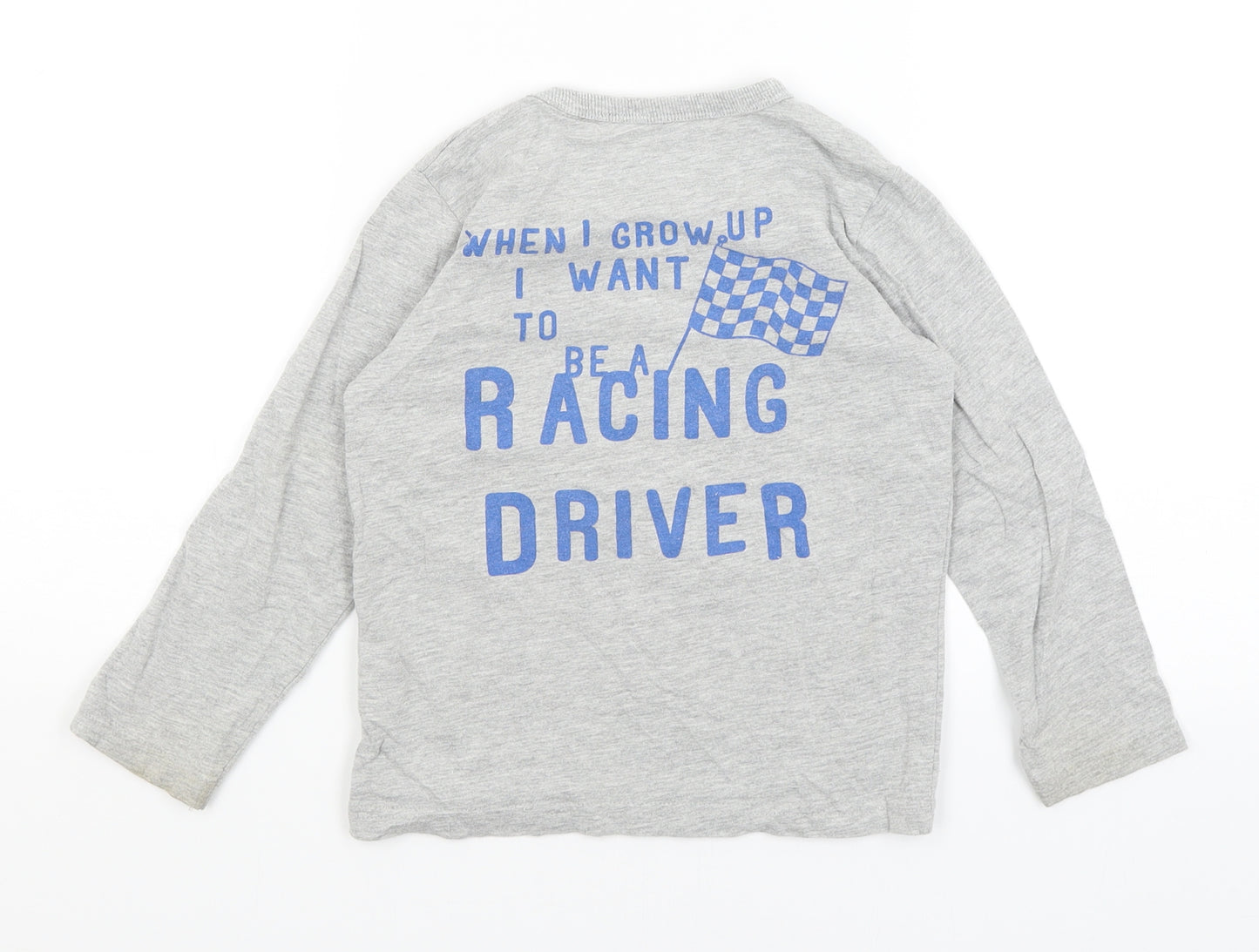 NEXT Boys Green   Basic T-Shirt Size 4-5 Years  - F1 Race Car