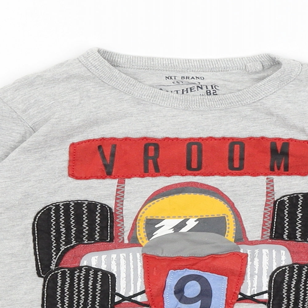 NEXT Boys Green   Basic T-Shirt Size 4-5 Years  - F1 Race Car