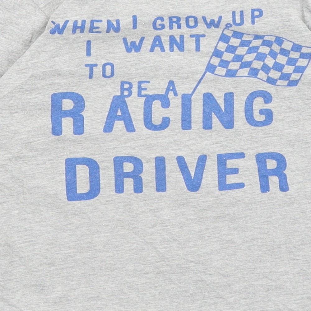 NEXT Boys Green   Basic T-Shirt Size 4-5 Years  - F1 Race Car