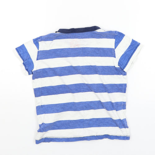 NEXT Boys White Striped  Basic T-Shirt Size 3-4 Years