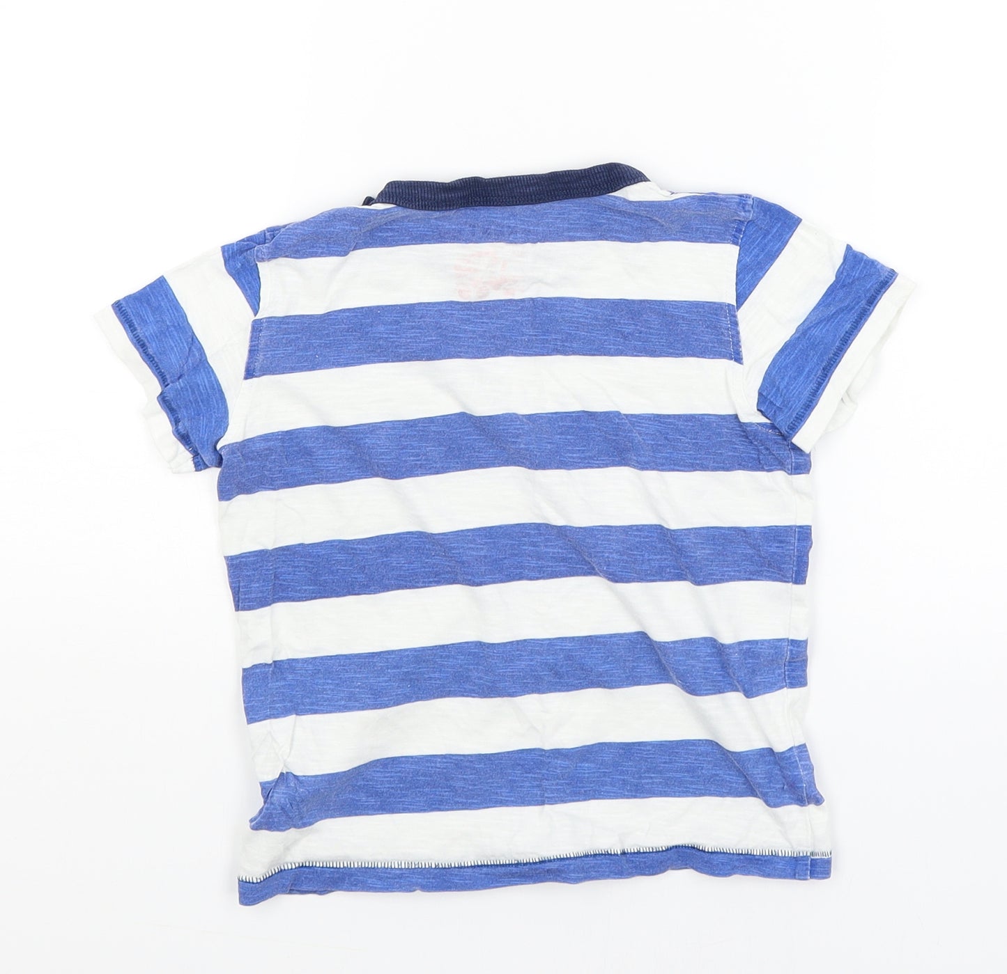 NEXT Boys White Striped  Basic T-Shirt Size 3-4 Years