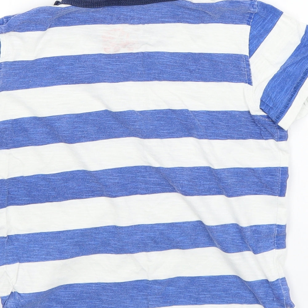 NEXT Boys White Striped  Basic T-Shirt Size 3-4 Years