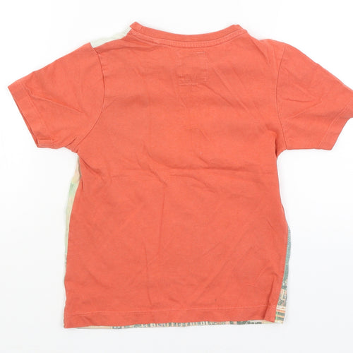 TU Boys Orange   Basic T-Shirt Size 3-4 Years  - Little Monster
