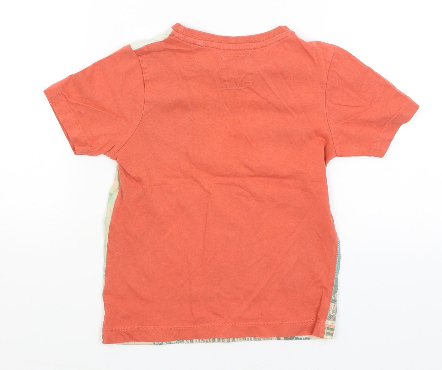 TU Boys Orange   Basic T-Shirt Size 3-4 Years  - Little Monster