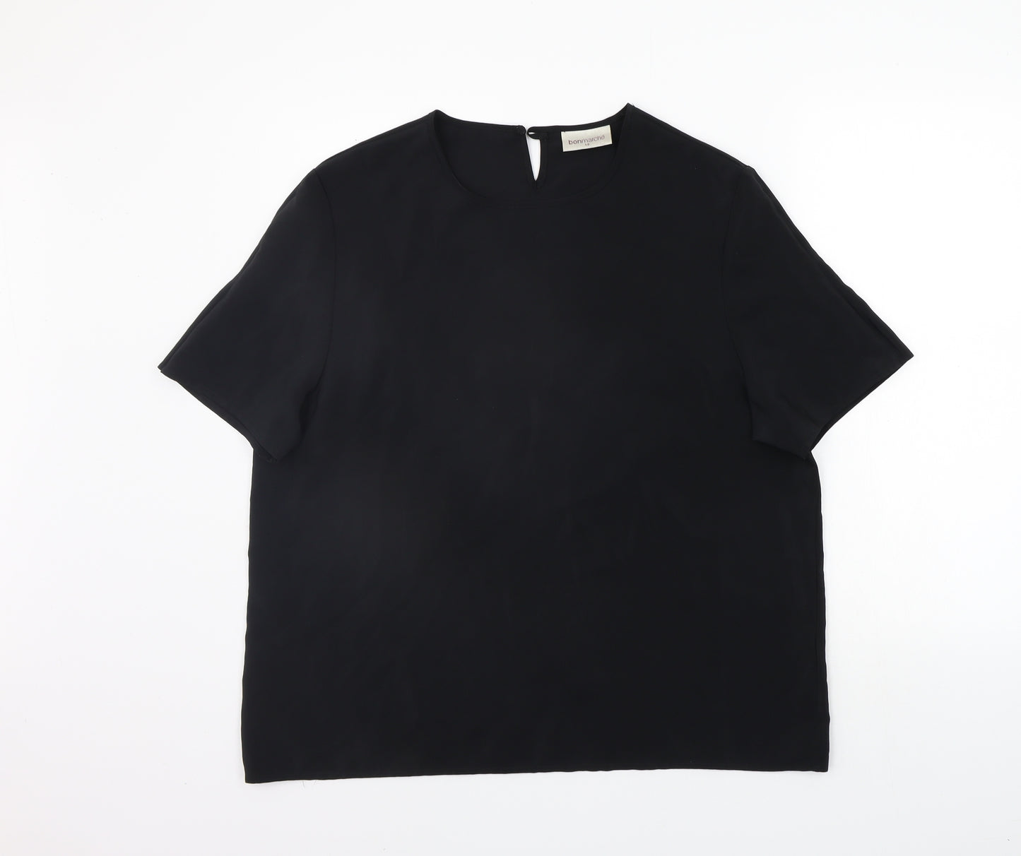BONMARCHE Womens Black   Basic Blouse Size 18