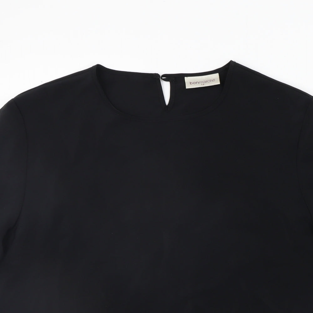 BONMARCHE Womens Black   Basic Blouse Size 18