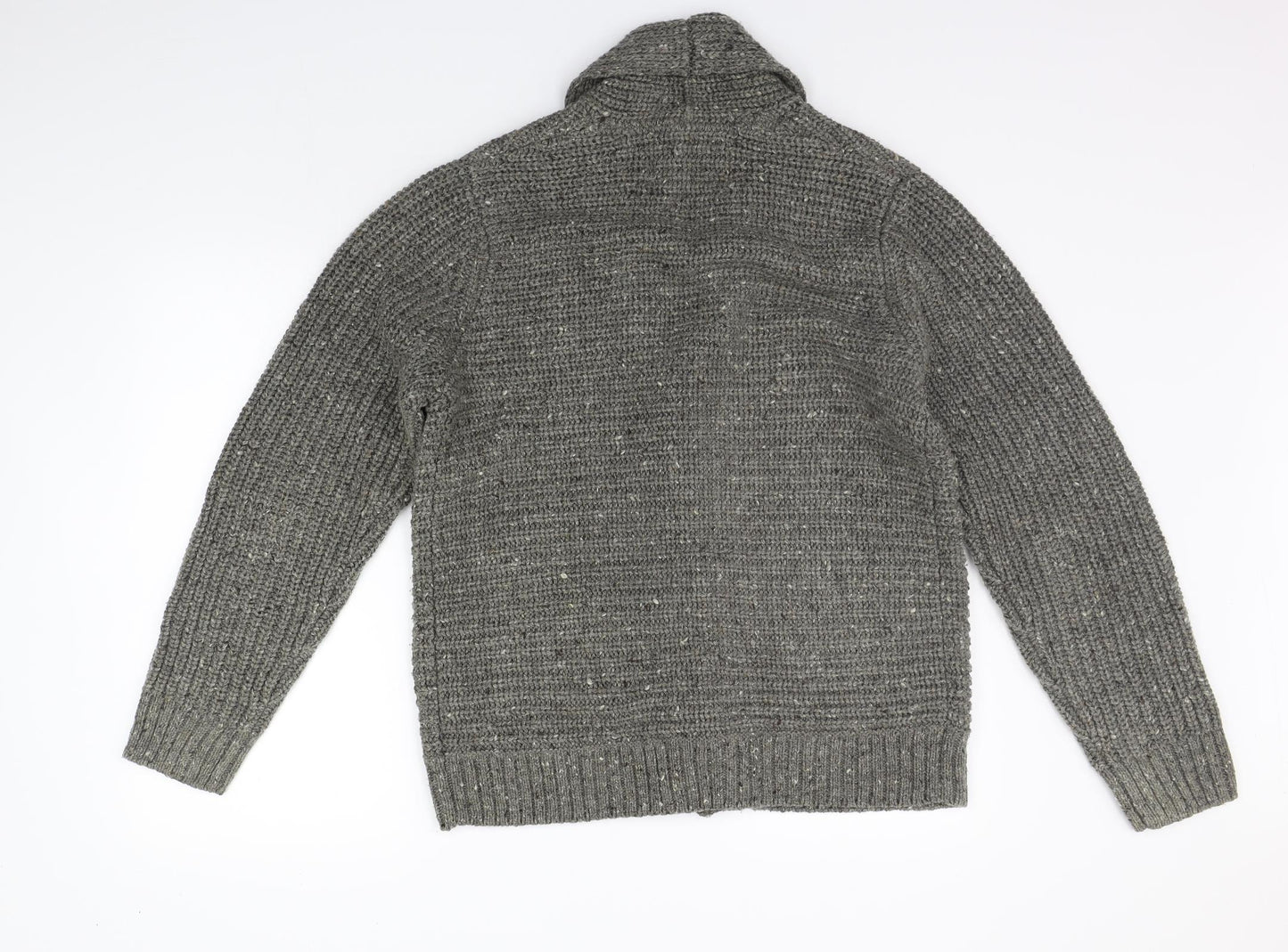 NORTH COAST Mens Grey   Cardigan Jumper Size M