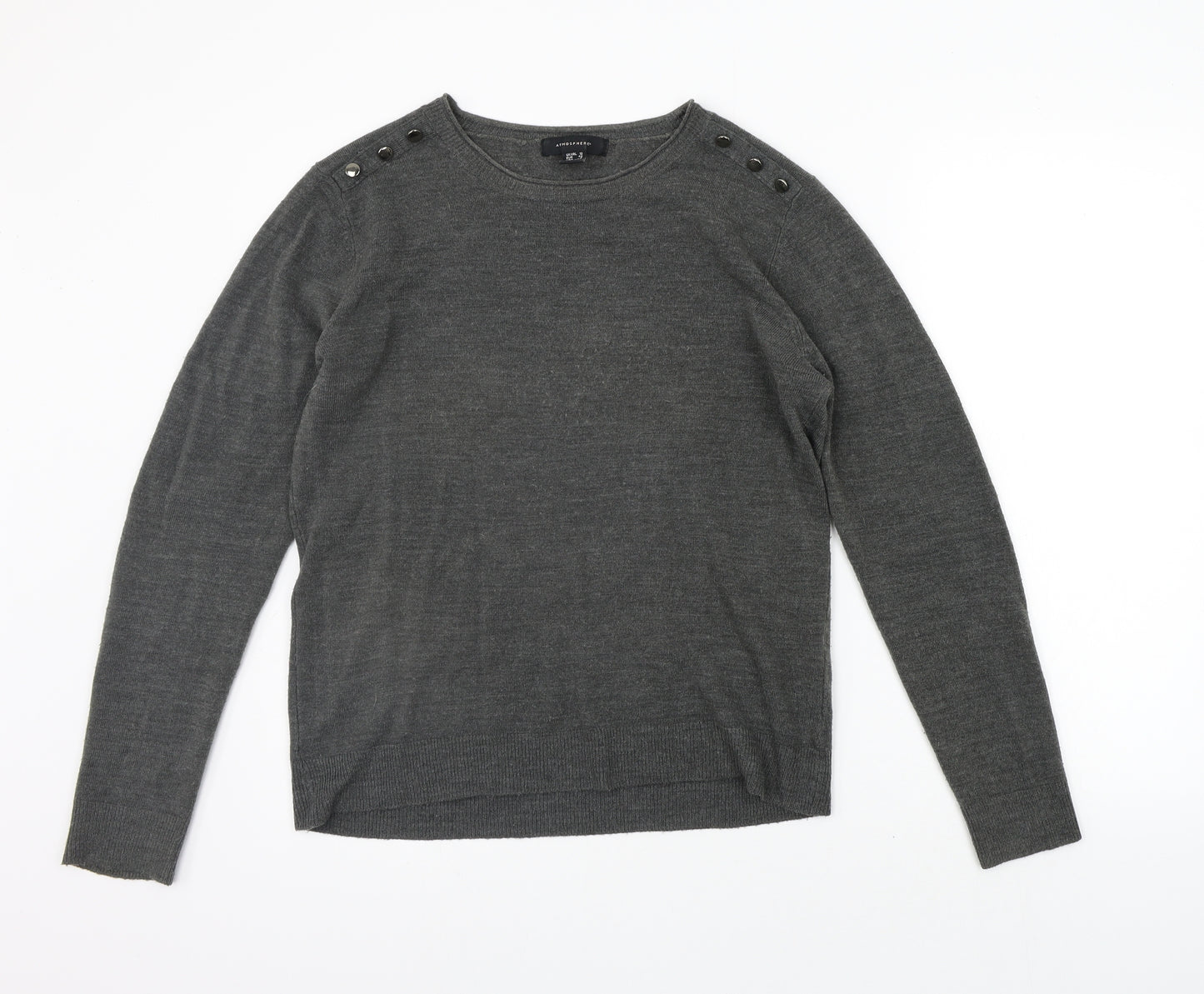 Atmopshere Womens Grey   Pullover Jumper Size 12
