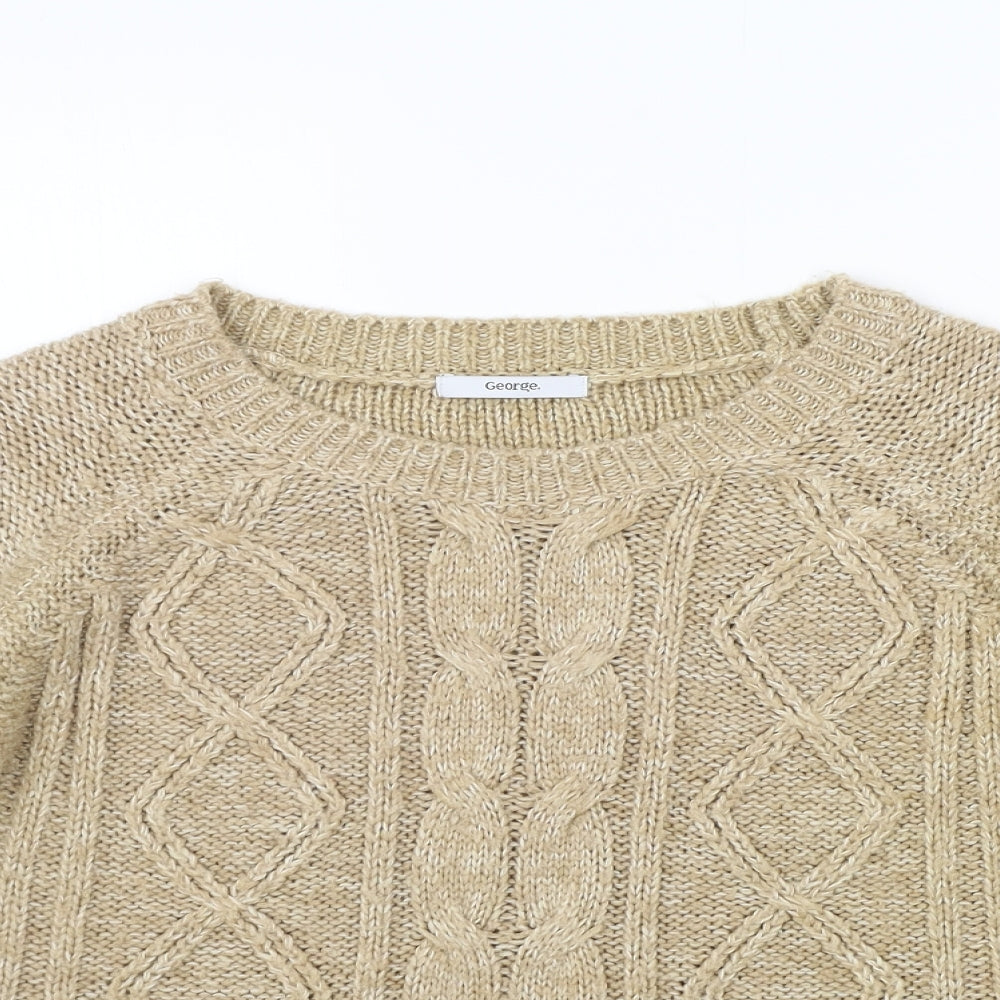 George Womens Yellow   Pullover Jumper Size 10