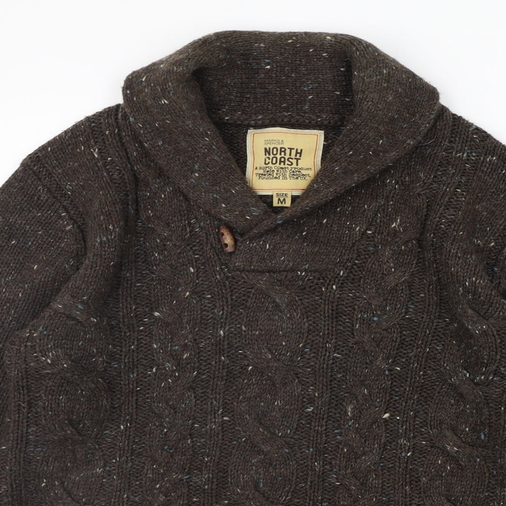 NORTH COAST Mens Brown   Pullover Jumper Size M