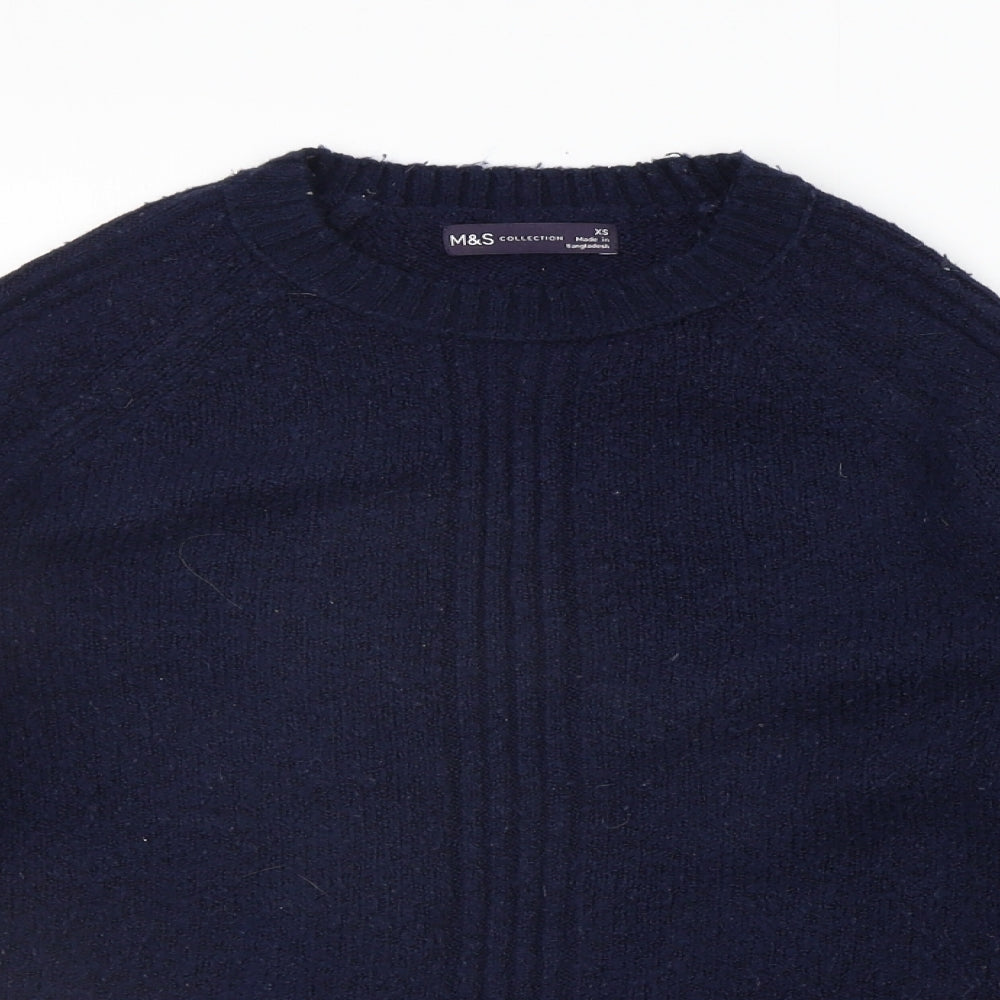 Marks and Spencer Womens Blue   Pullover Jumper Size XS