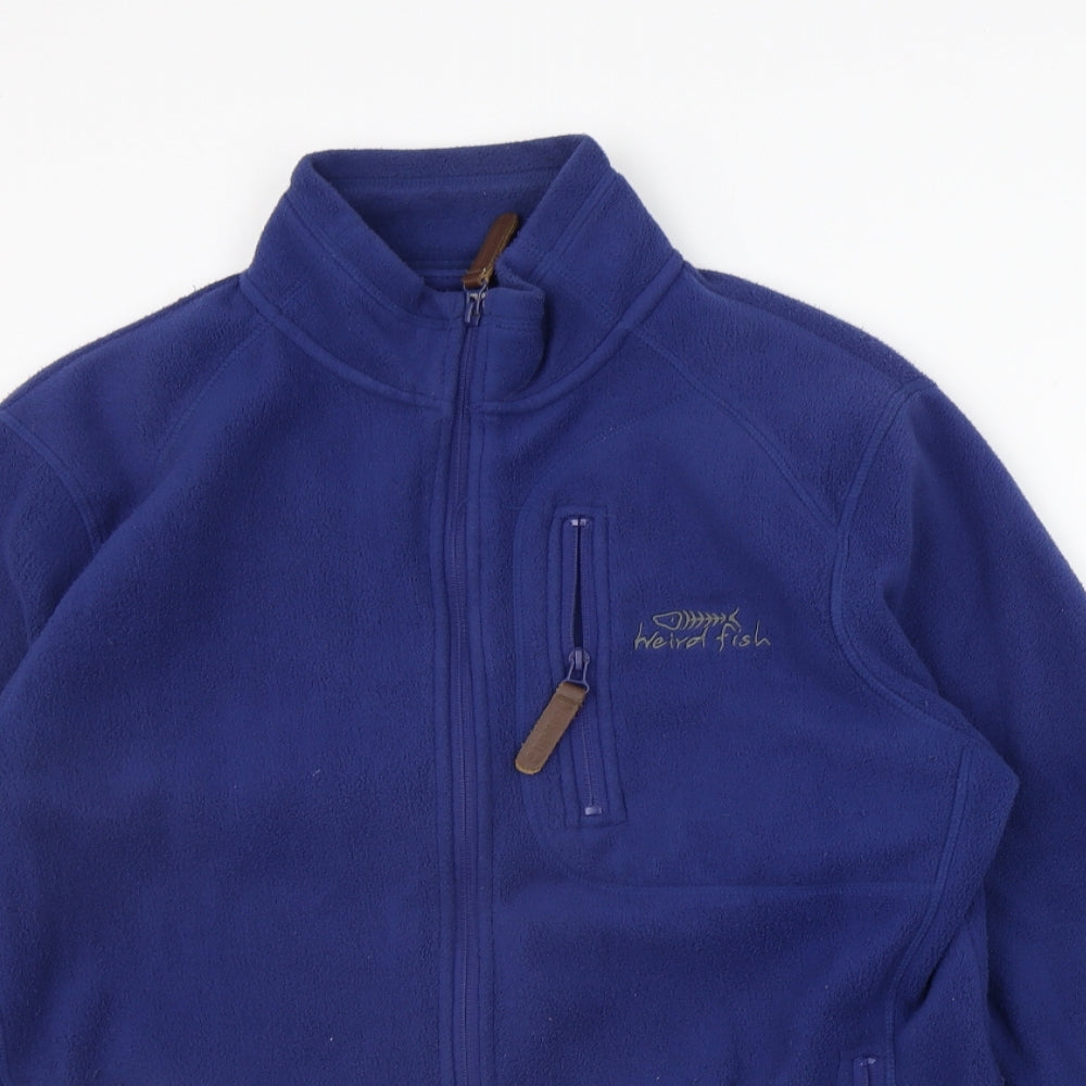 Weird Fish Mens Blue   Full Zip Jumper Size M