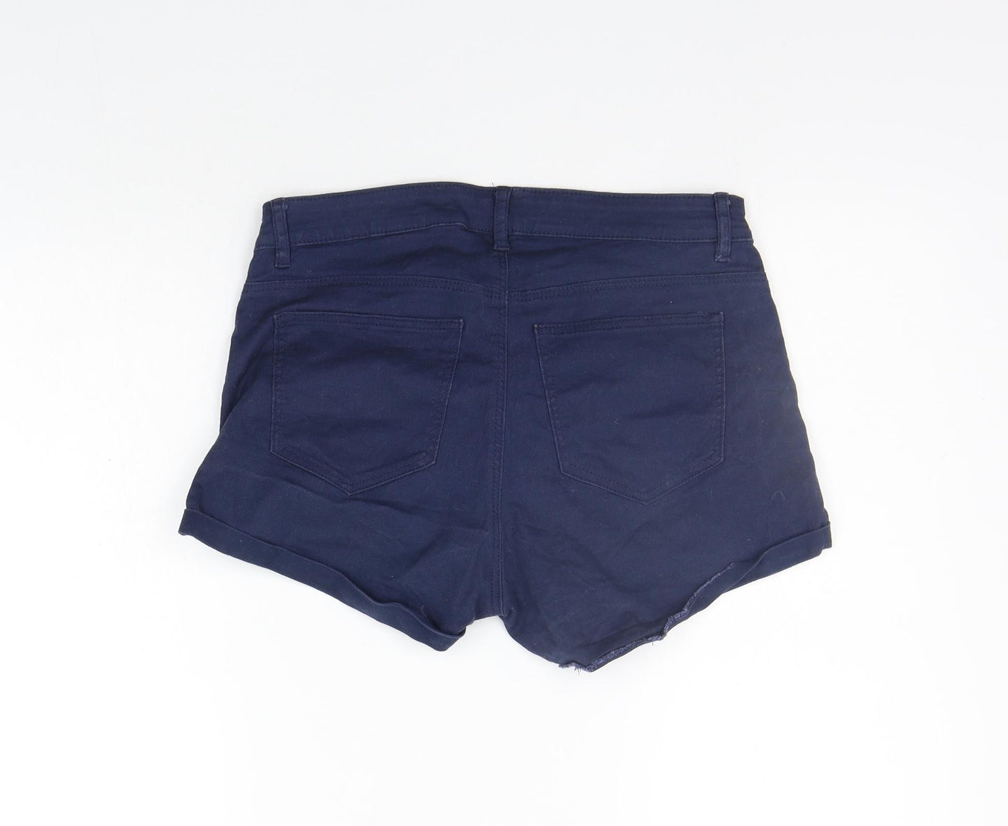 H&M Womens Blue   Chino Shorts Size 8