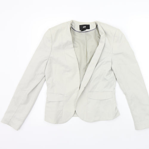 H&M Womens Beige   Jacket Blazer Size 10  - washable mark