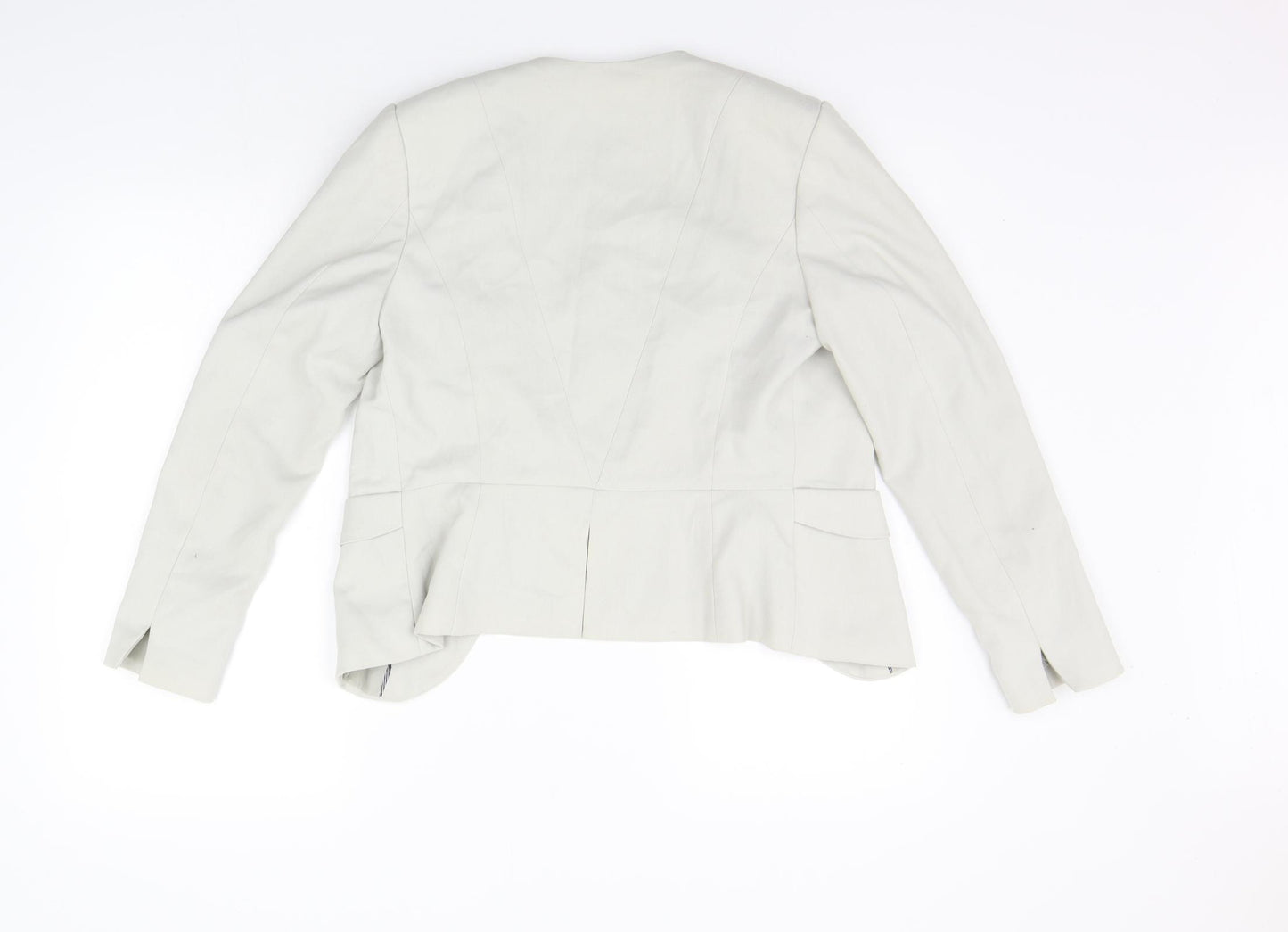H&M Womens Beige   Jacket Blazer Size 10  - washable mark