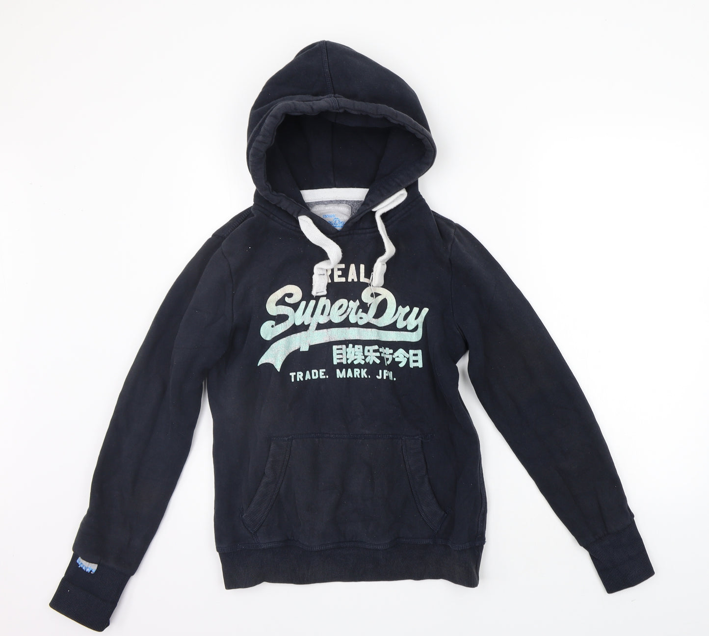 Superdry Womens Blue Houndstooth  Pullover Jumper Size M