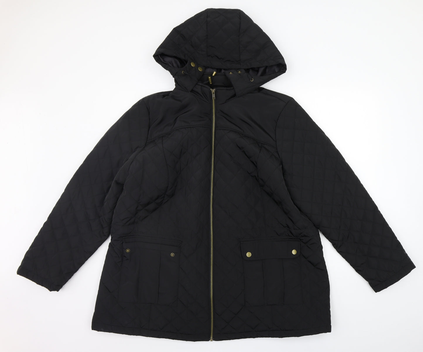 Very Womens Black   Jacket Coat Size 24