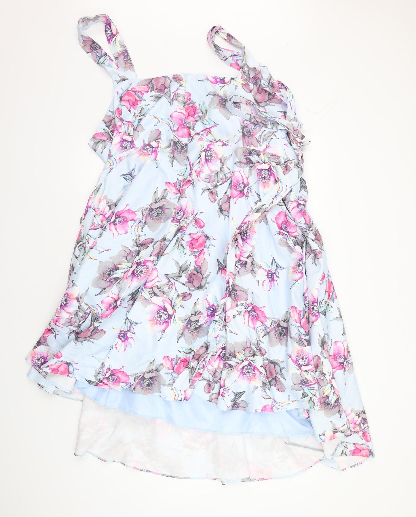 Samya Womens Blue Floral  A-Line  Size 26