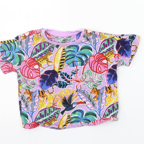 NEXT Boys Purple Geometric  Basic T-Shirt Size 2 Years