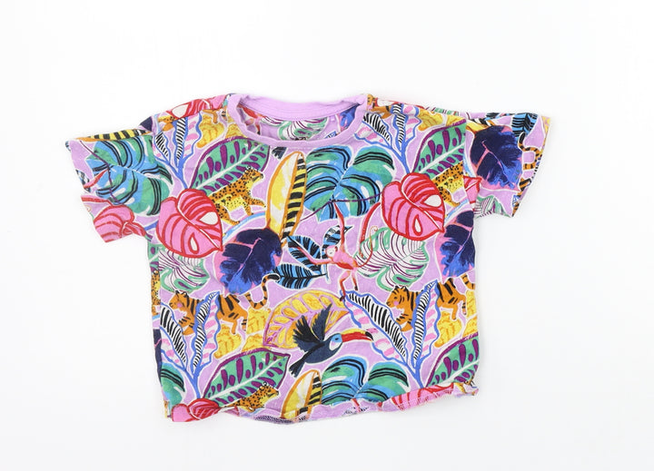 NEXT Boys Purple Geometric  Basic T-Shirt Size 2 Years
