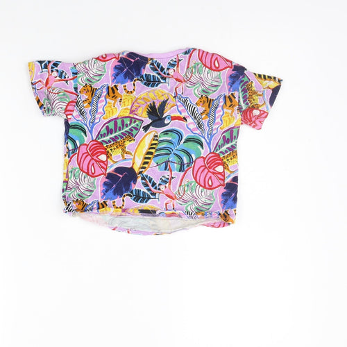 NEXT Boys Purple Geometric  Basic T-Shirt Size 2 Years