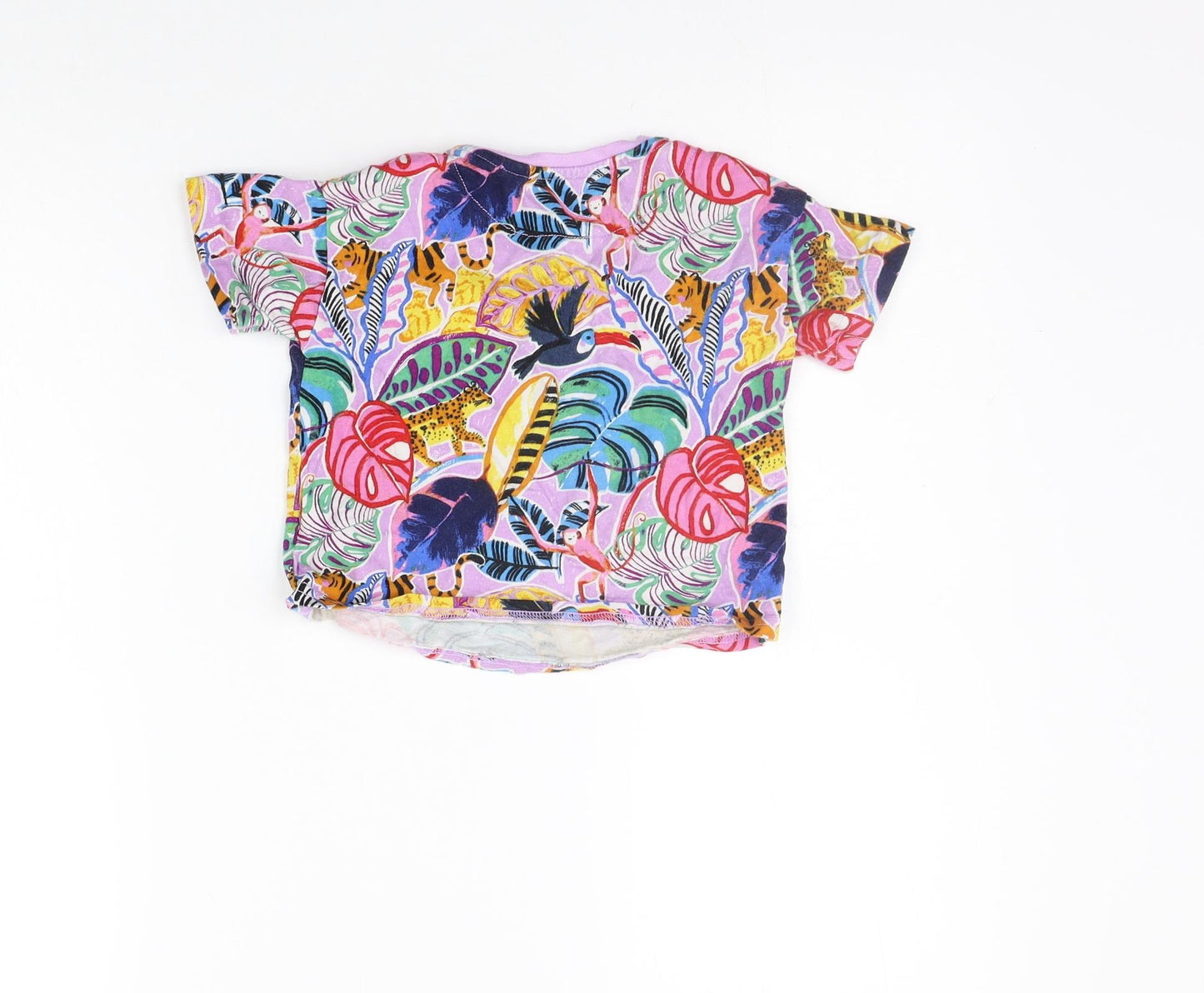 NEXT Boys Purple Geometric  Basic T-Shirt Size 2 Years