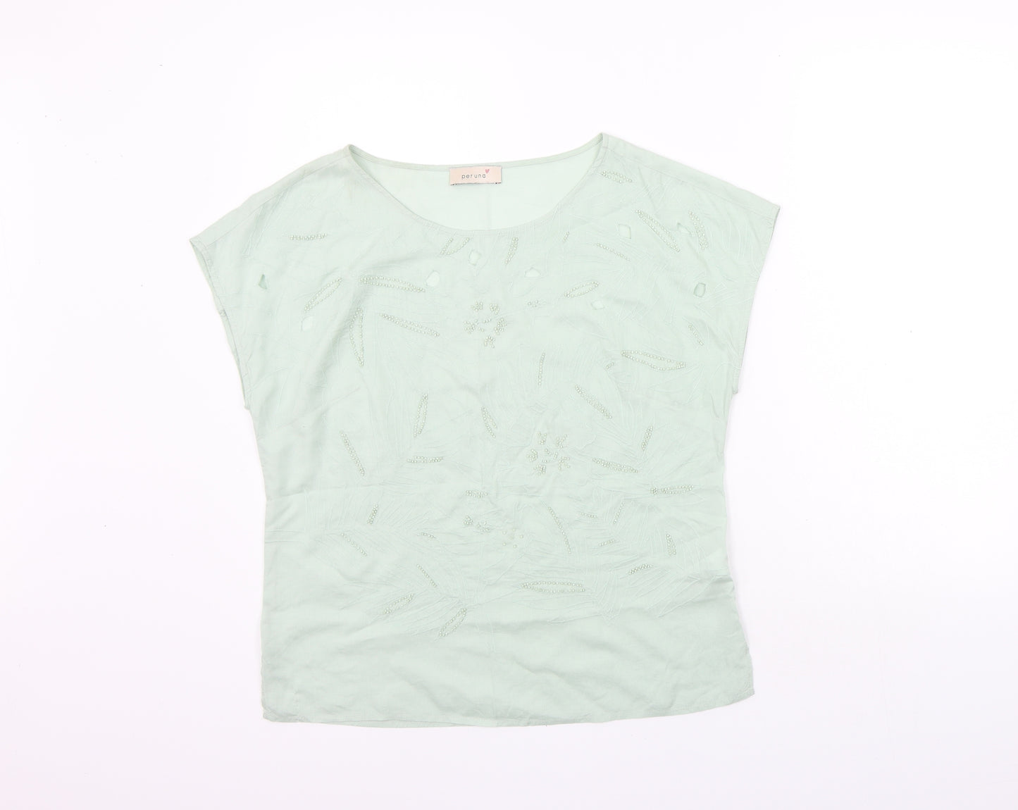 Marks and Spencer Womens Green   Basic T-Shirt Size 10