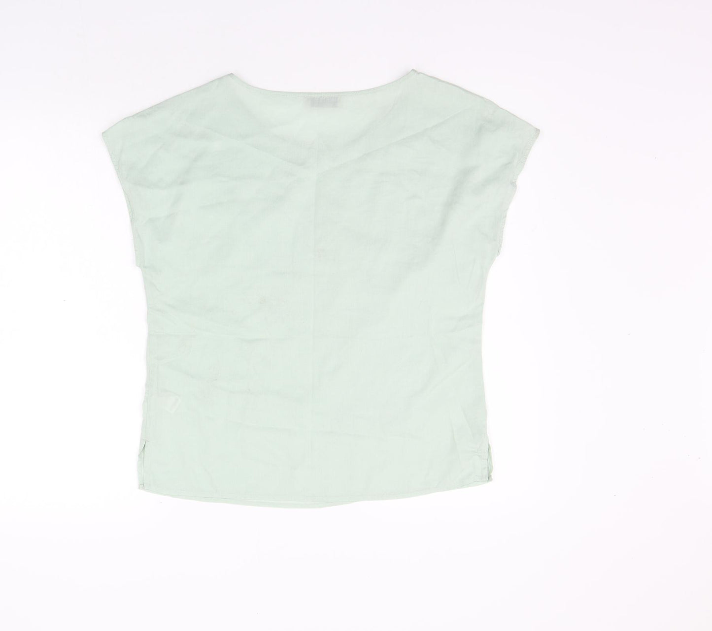 Marks and Spencer Womens Green   Basic T-Shirt Size 10