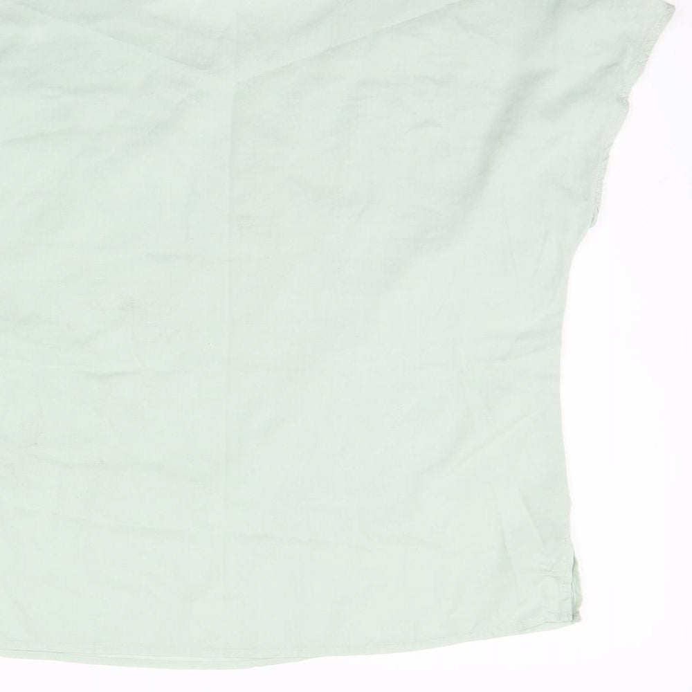 Marks and Spencer Womens Green   Basic T-Shirt Size 10