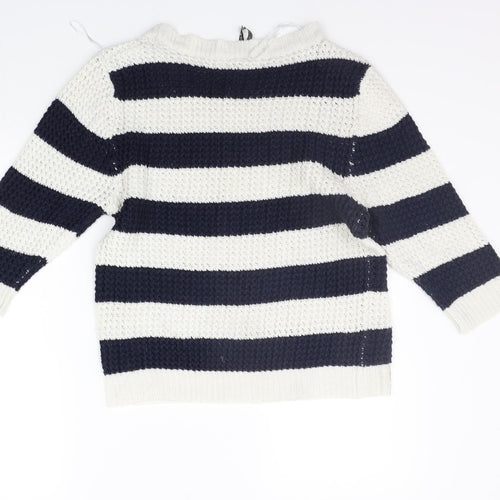 INTUITION  Womens Blue Striped  Pullover Jumper Size 12