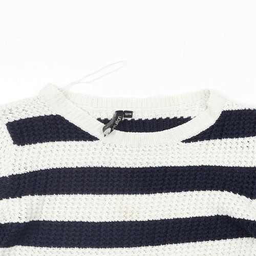 INTUITION  Womens Blue Striped  Pullover Jumper Size 12