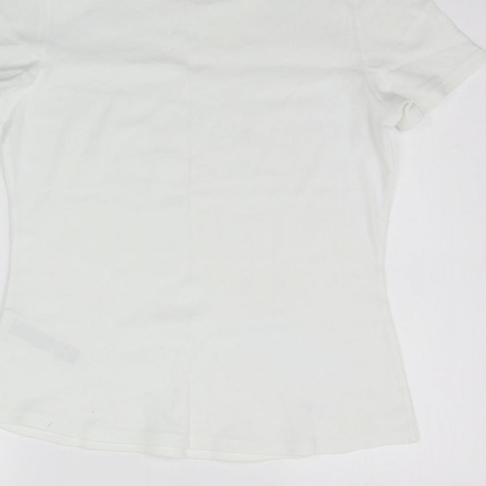 Marks and Spencer Womens White   Basic T-Shirt Size 16