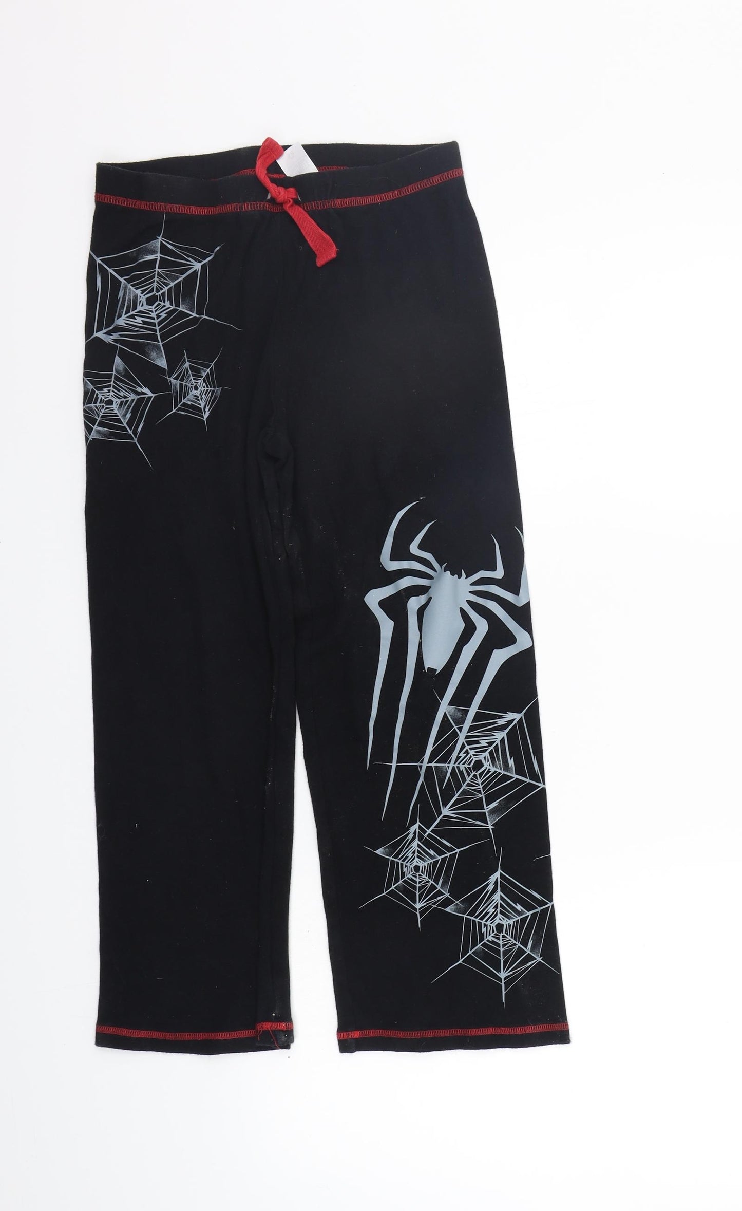 Disney Boys Black Solid   Pyjama Pants Size 9-10 Years  - SPIDERMAN