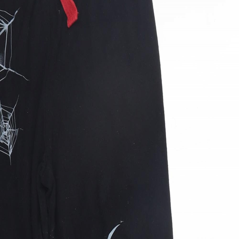 Disney Boys Black Solid   Pyjama Pants Size 9-10 Years  - SPIDERMAN