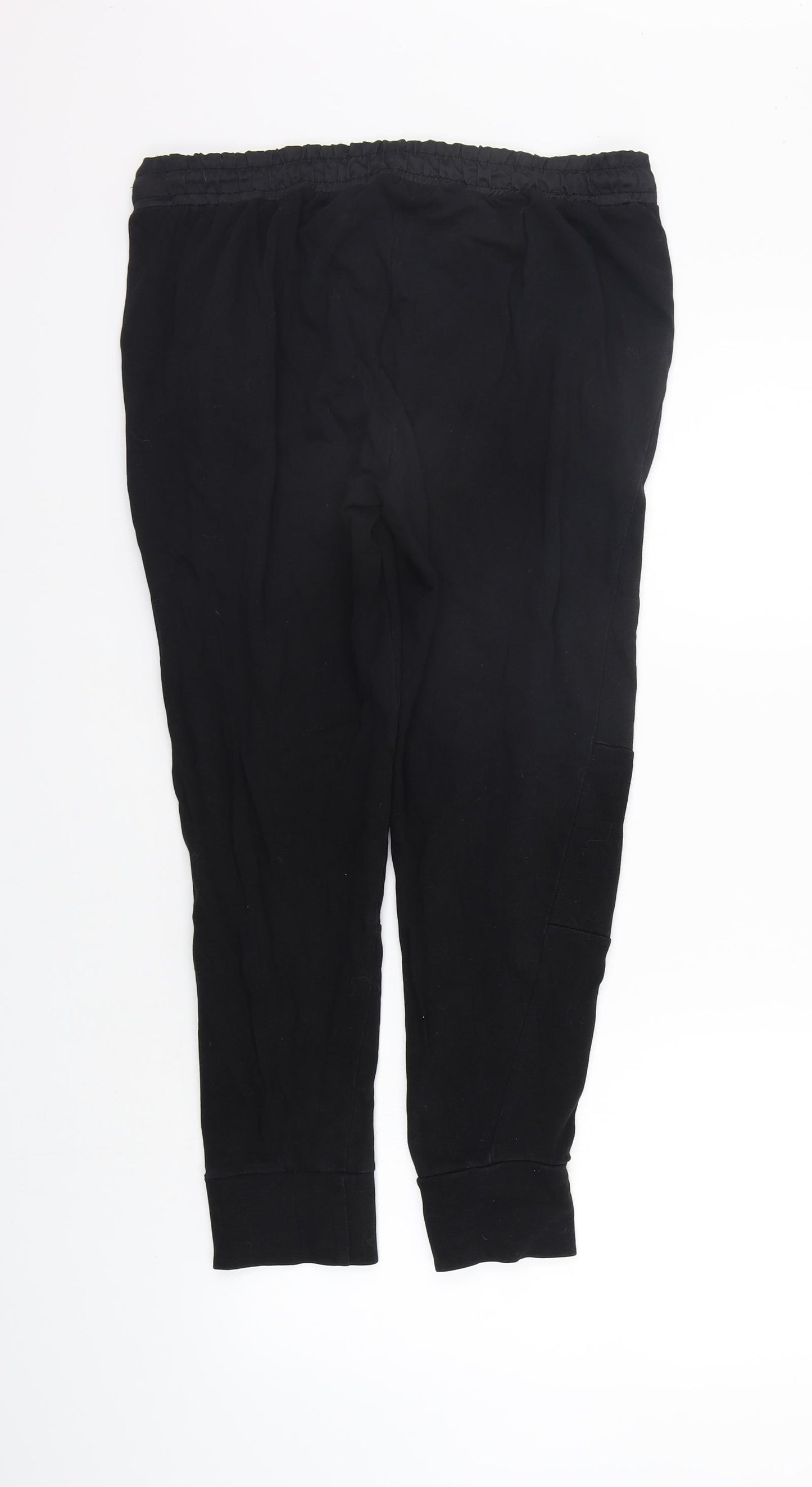SOFT GREY Womens Black   Jogger Trousers Size 12 L24 in - washable mark