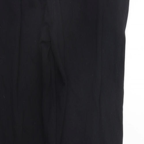 SOFT GREY Womens Black   Jogger Trousers Size 12 L24 in - washable mark